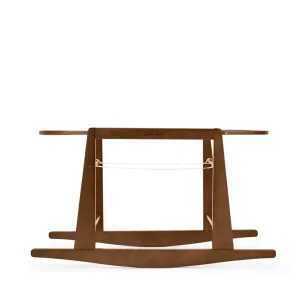 The Little Green Sheep Moses Basket Rocking Stand Walnut