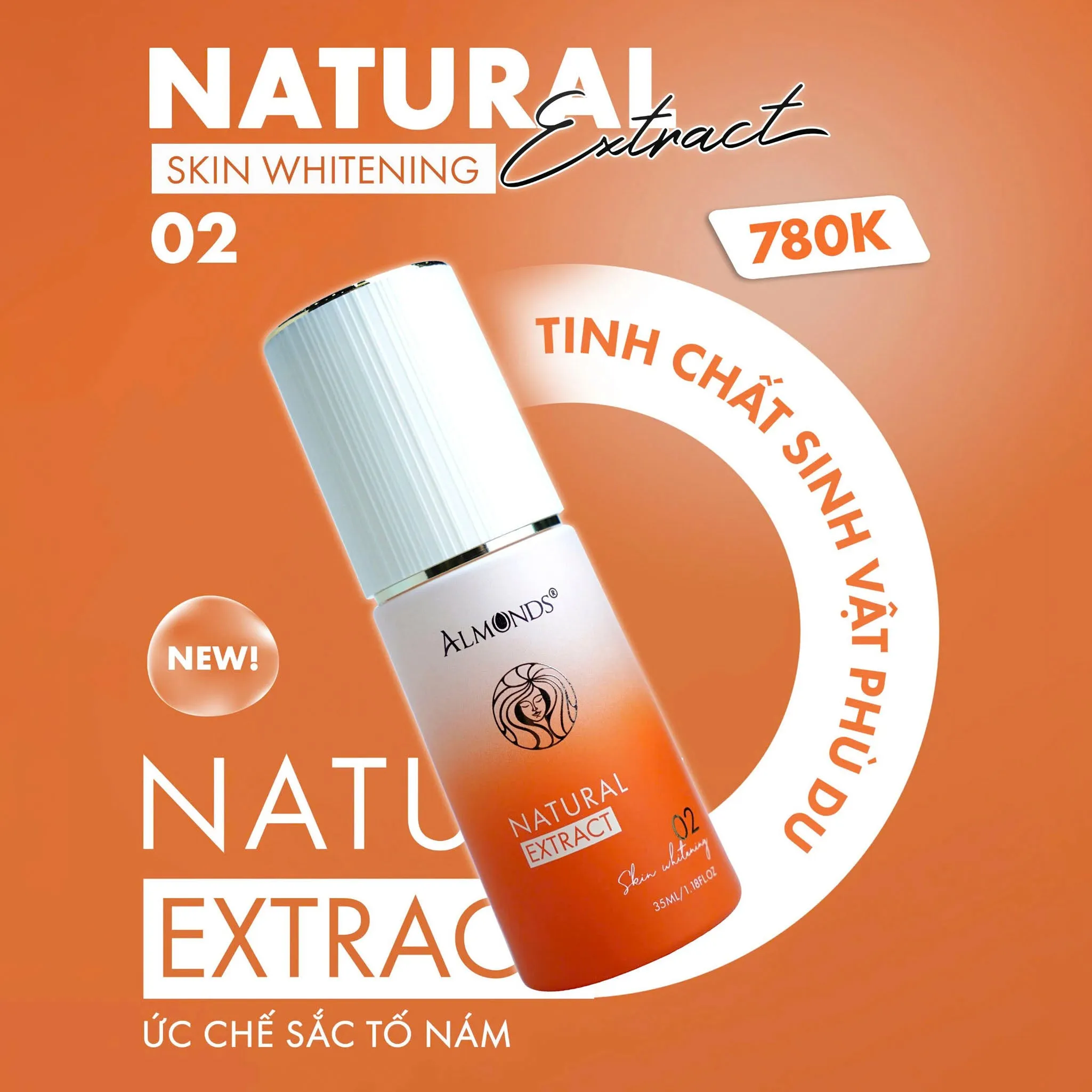 Tinh Chất Ức Chế Nám Almonds Plankton Nature 35ml