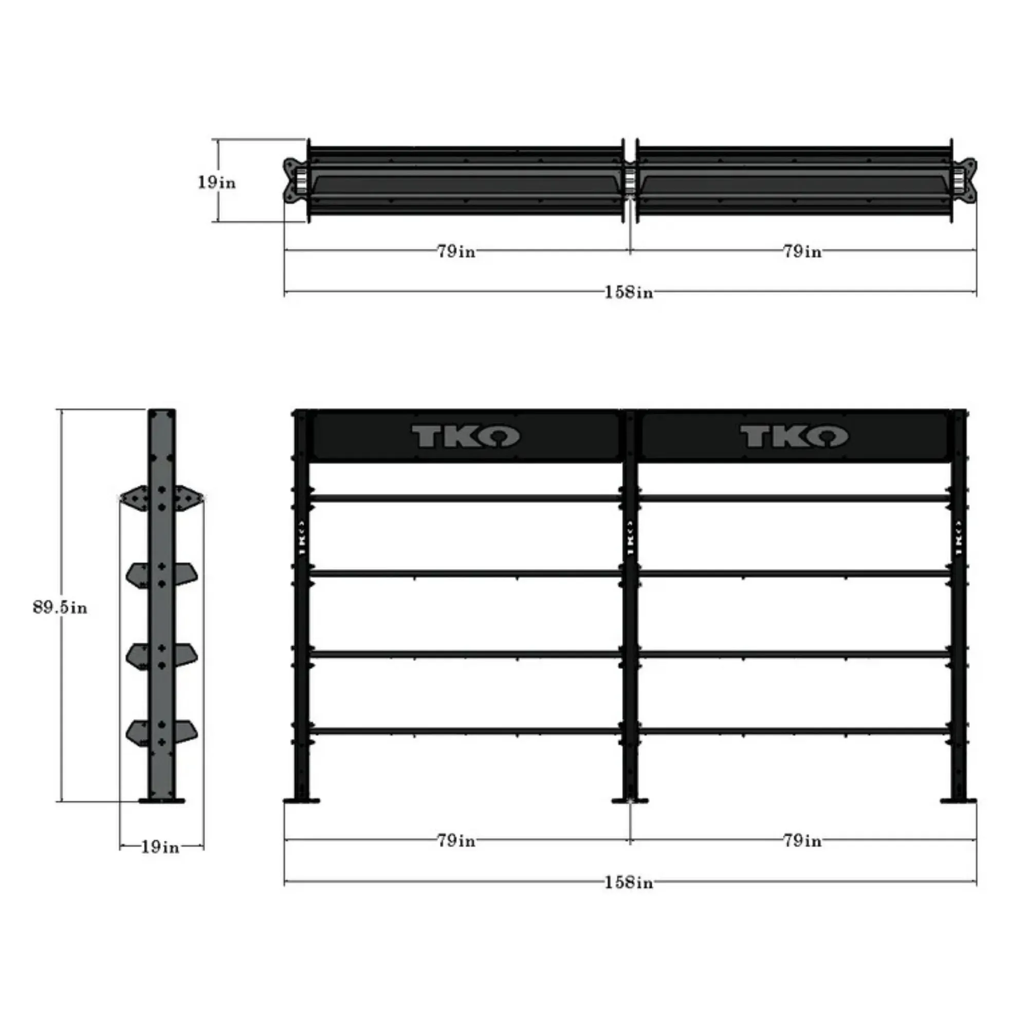 TKO Double Storage Bay XL DB-DSB-872