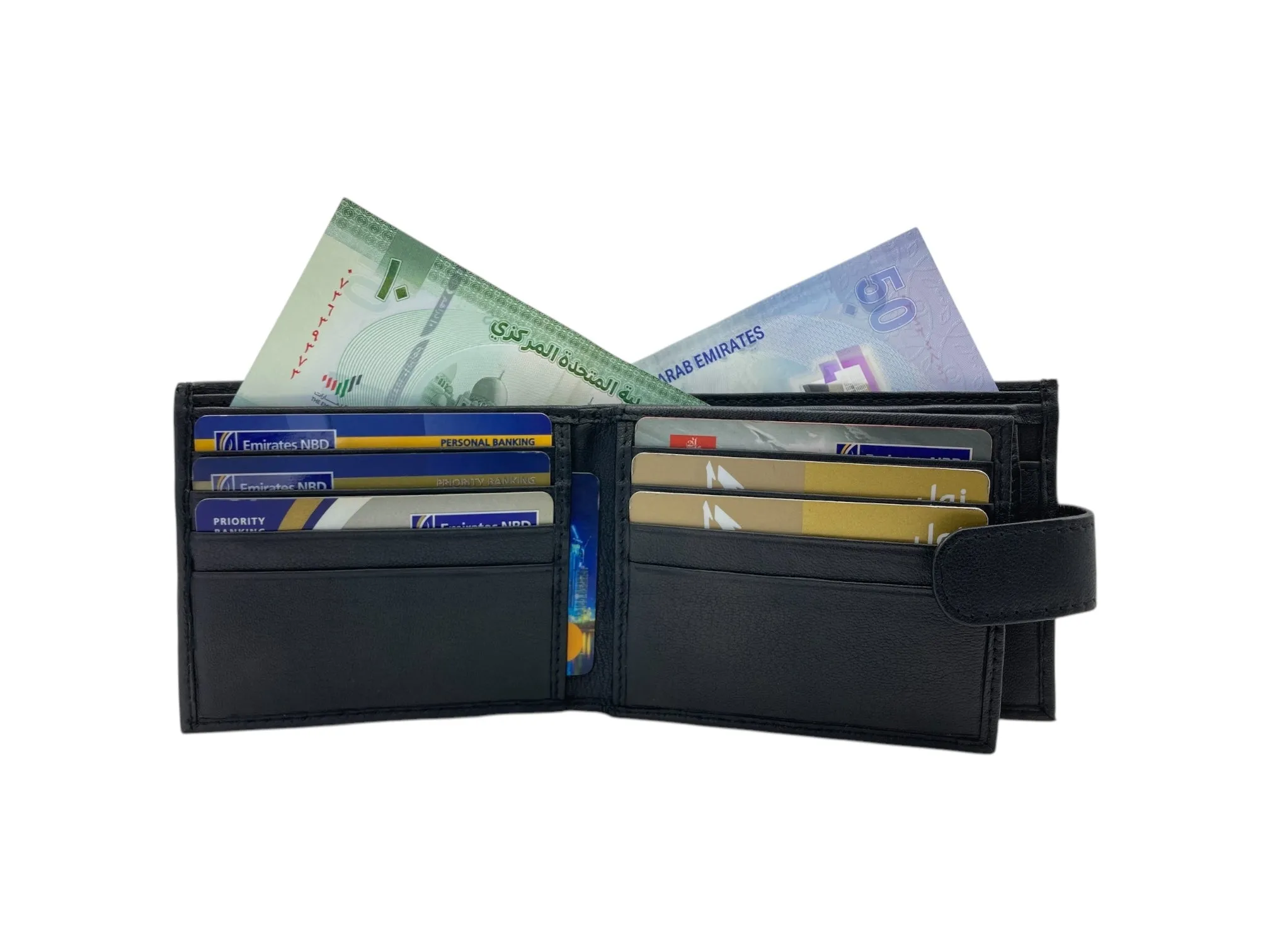Top Grain Napa Leather Card & Coin Billfold Wallet # 1005CL