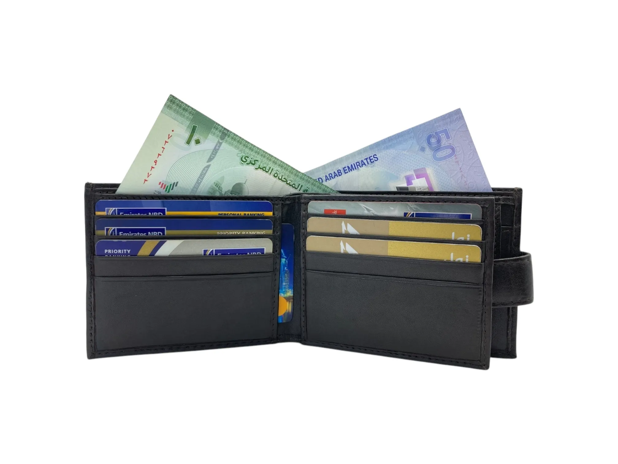 Top Grain Napa Leather Card & Coin Billfold Wallet # 1005CL