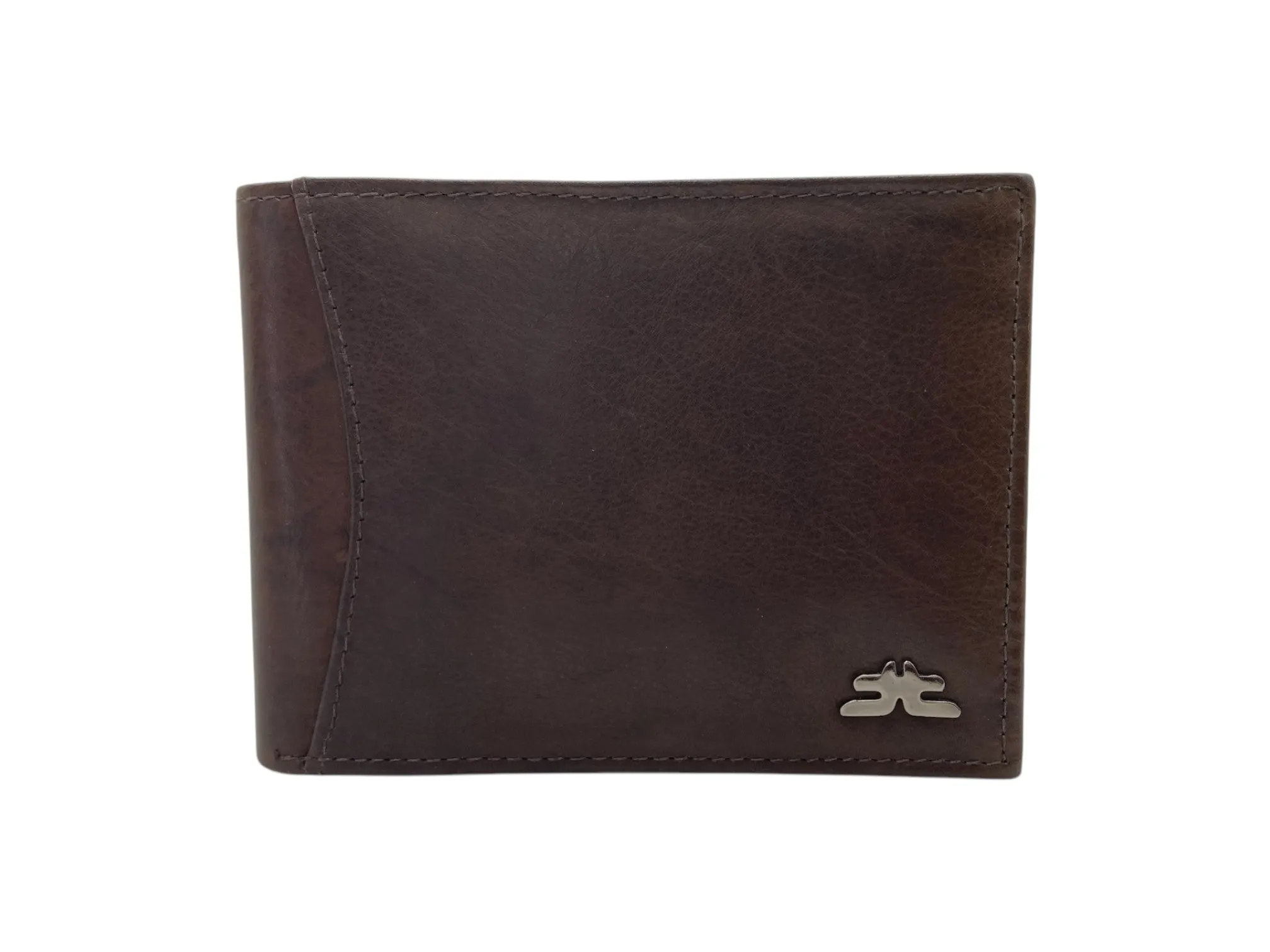 Top Grain Napa Leather Card & Coin Billfold Wallet # 562