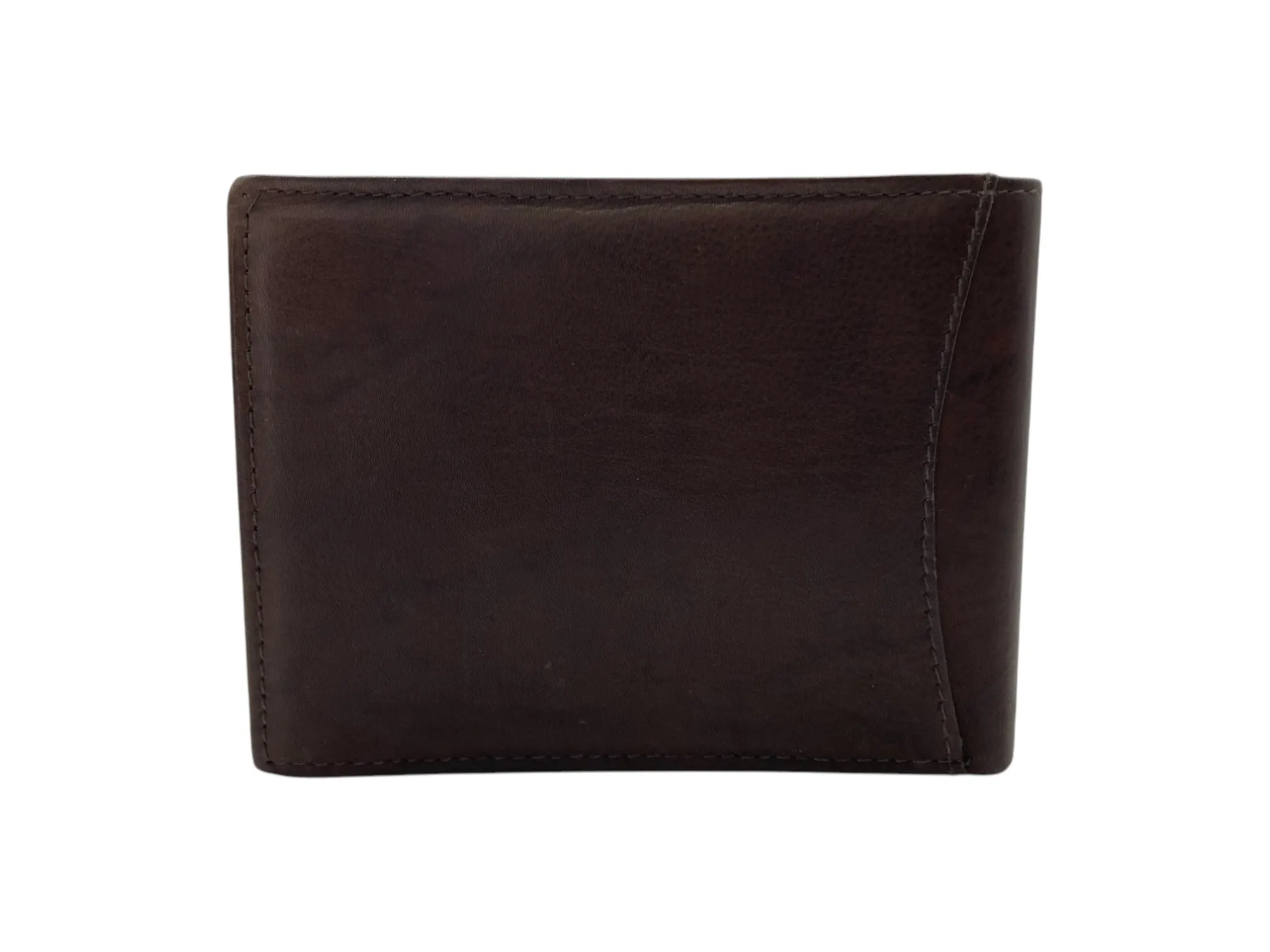 Top Grain Napa Leather Card & Coin Billfold Wallet # 562