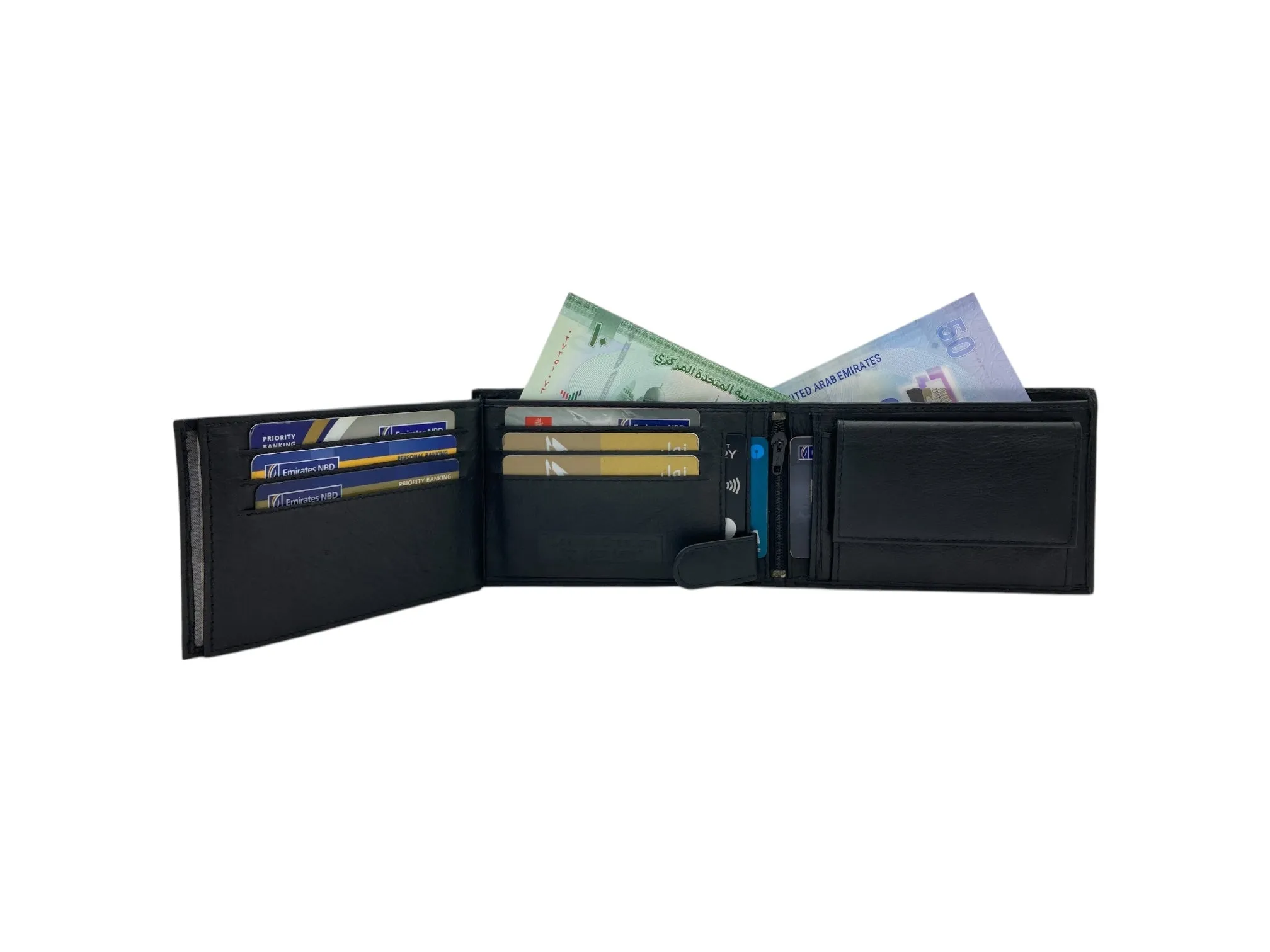 Top Grain Napa Leather Card & Coin Billfold Wallet # JD-1012