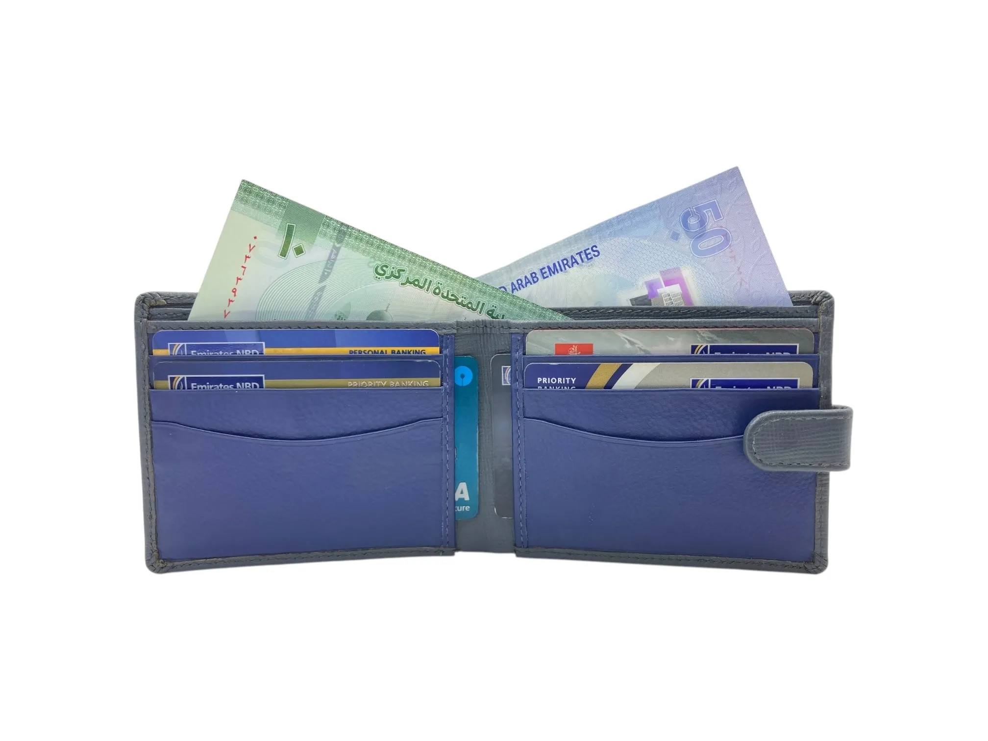 Top Grain Slim & Compact Leather Billfold Wallet # 4627L