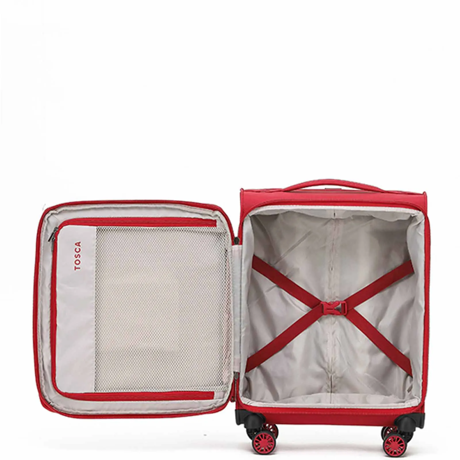 Tosca So-Lite 4W 54cm Carry-On Suitcase Red