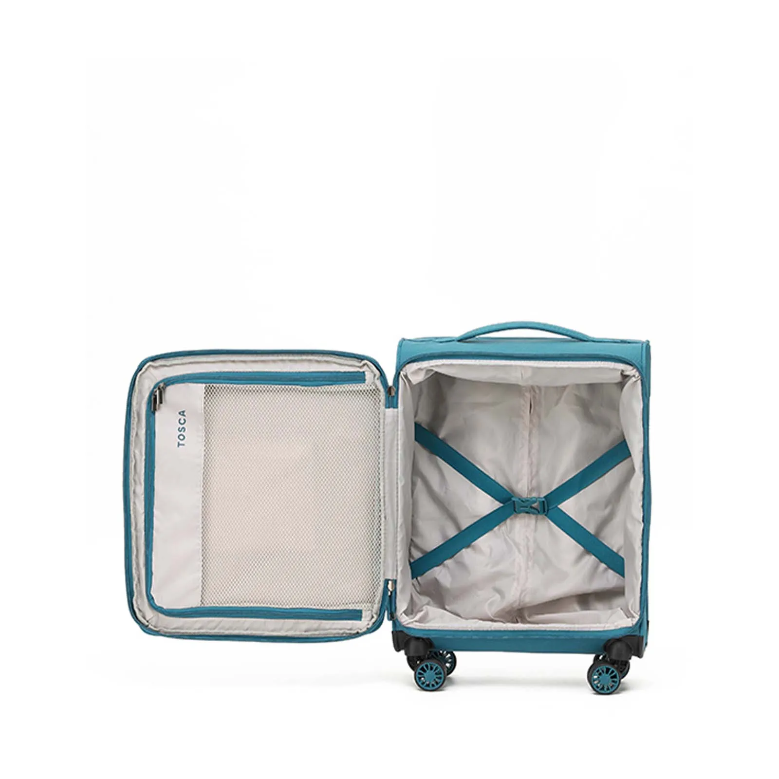 Tosca So-Lite 4W 54cm Carry-On Suitcase Teal