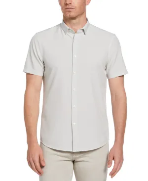 Total Stretch Geo Polka Dot Print Shirt