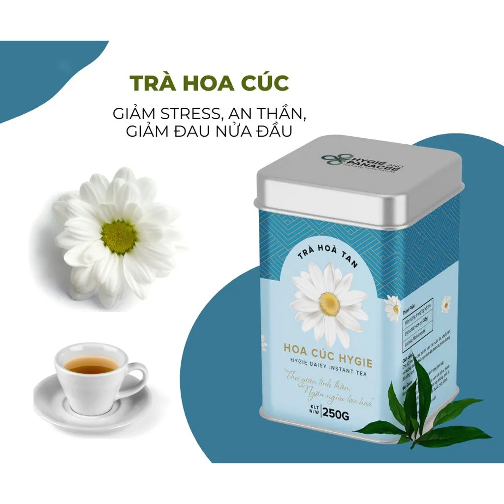 Trà Hòa Tan Hoa Cúc Hygie Giúp Giảm Stress