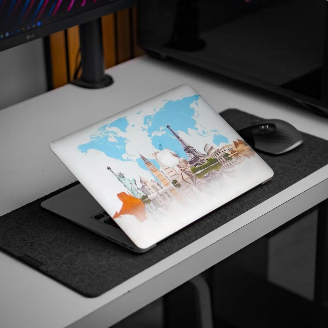 Transparent Map Laptop Skin