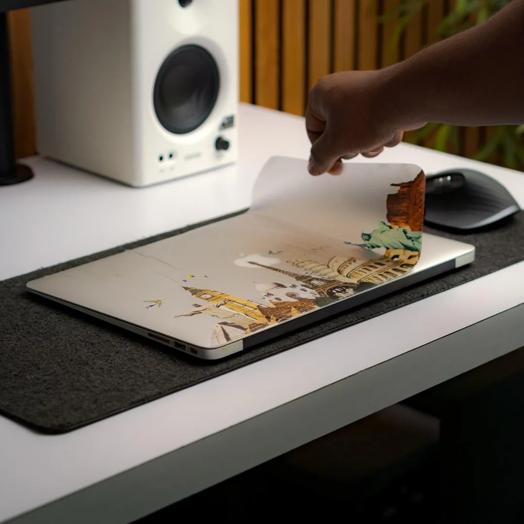 Transparent Wonders Of The World Laptop Skin