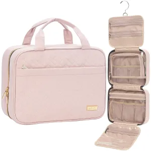 Travel Toiletry Bag for women Hanging Organizer, Pink