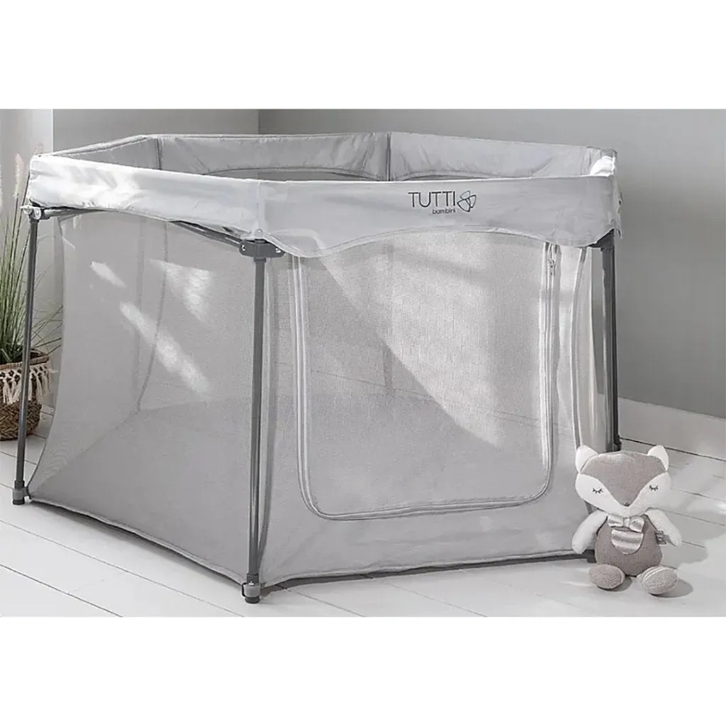TUTTI BAMBINI Hexa Playpen Grey