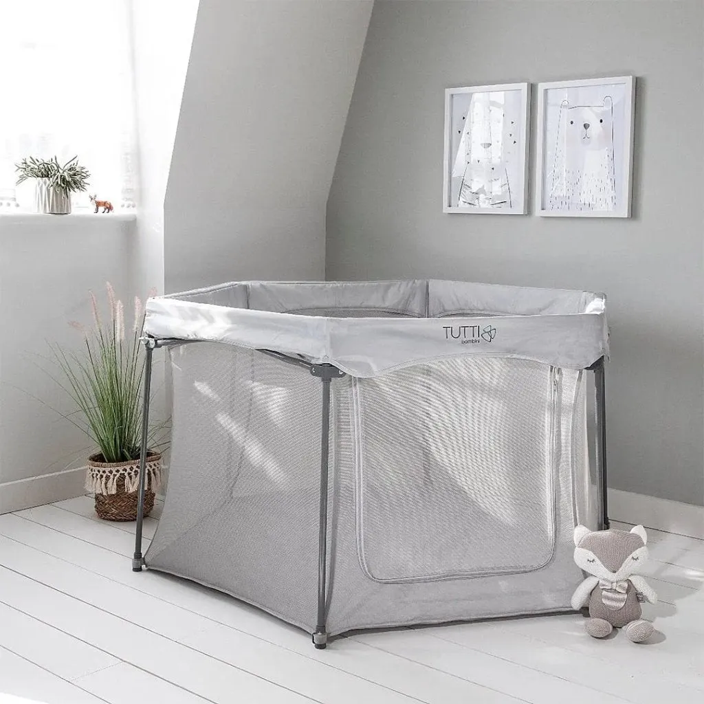TUTTI BAMBINI Hexa Playpen Grey