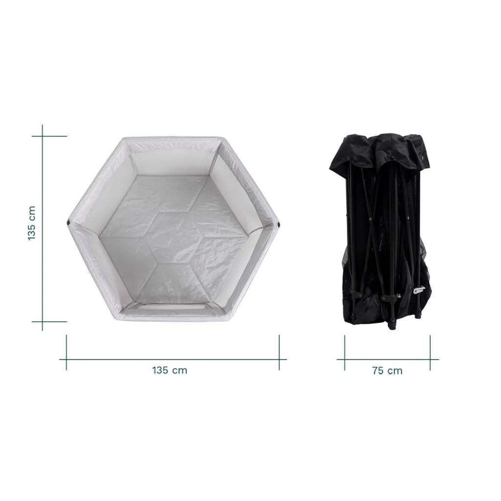 TUTTI BAMBINI Hexa Playpen Grey