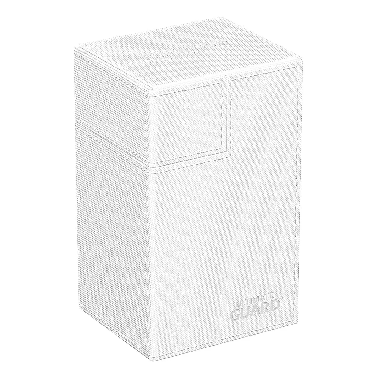 Ultimate Guard Flip n Tray Deck Case 80  Standard Size XenoSkin Monocolor White Deck Box