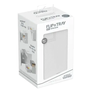 Ultimate Guard Flip n Tray Deck Case 80  Standard Size XenoSkin Monocolor White Deck Box