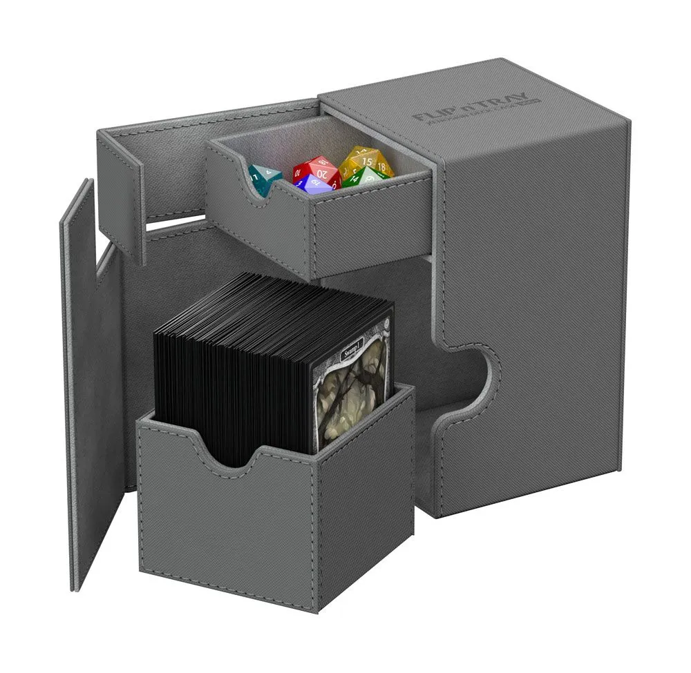 Ultimate Guard Flip´n´Tray Deck Case 100  XenoSkin Grey
