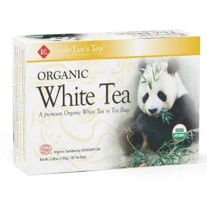 Uncle Lee's Tea Organic White Tea 100 Tea Bags