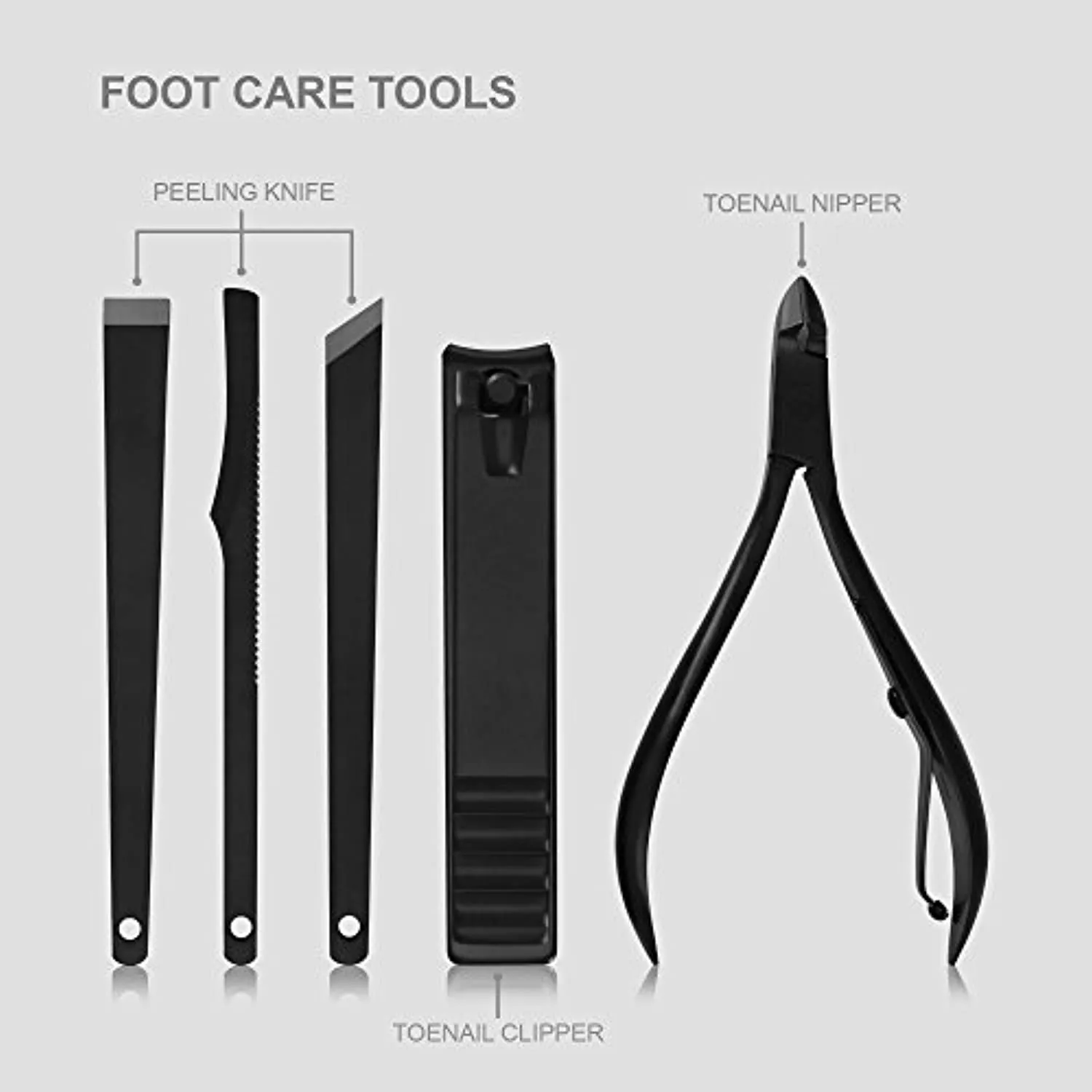 Utopia Care - 15-Piece Manicure Set for Women Men Nail Clippers Stainless Steel Manicure Kit - Portable Travel Grooming Kit - Facial, Cuticle and Nail Care