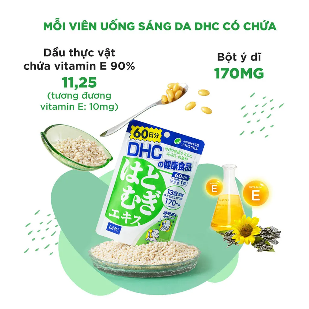 Viên Uống Trắng Da DHC Adlay Extract