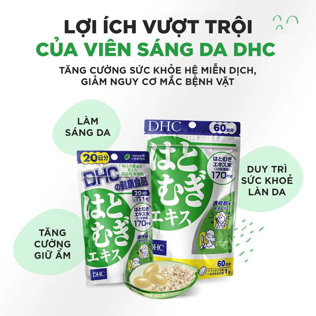 Viên Uống Trắng Da DHC Adlay Extract
