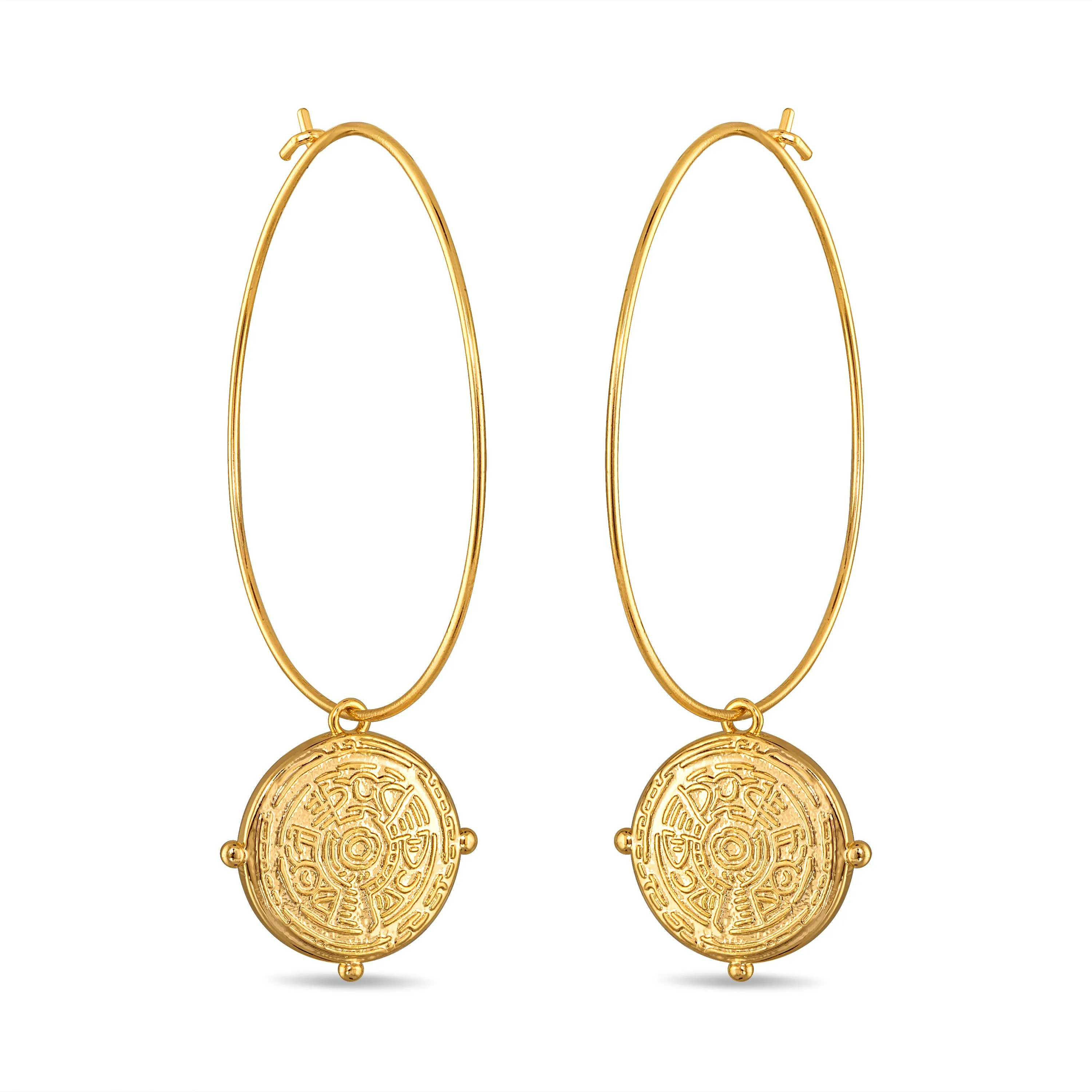 Vintage Charm Hoops