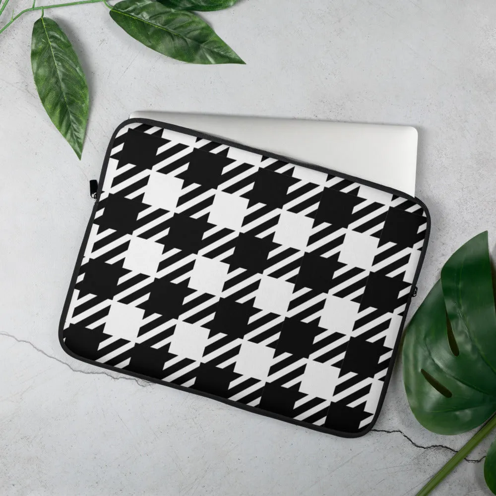 Vintage Houndstooth Laptop Sleeve
