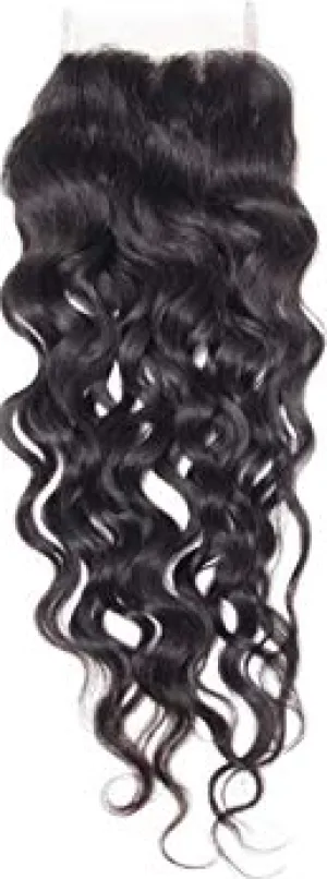 WATER WAVE| 4x4 | 100% UNPROCESSED HUMAN HAIR HD LACE CLOSURES