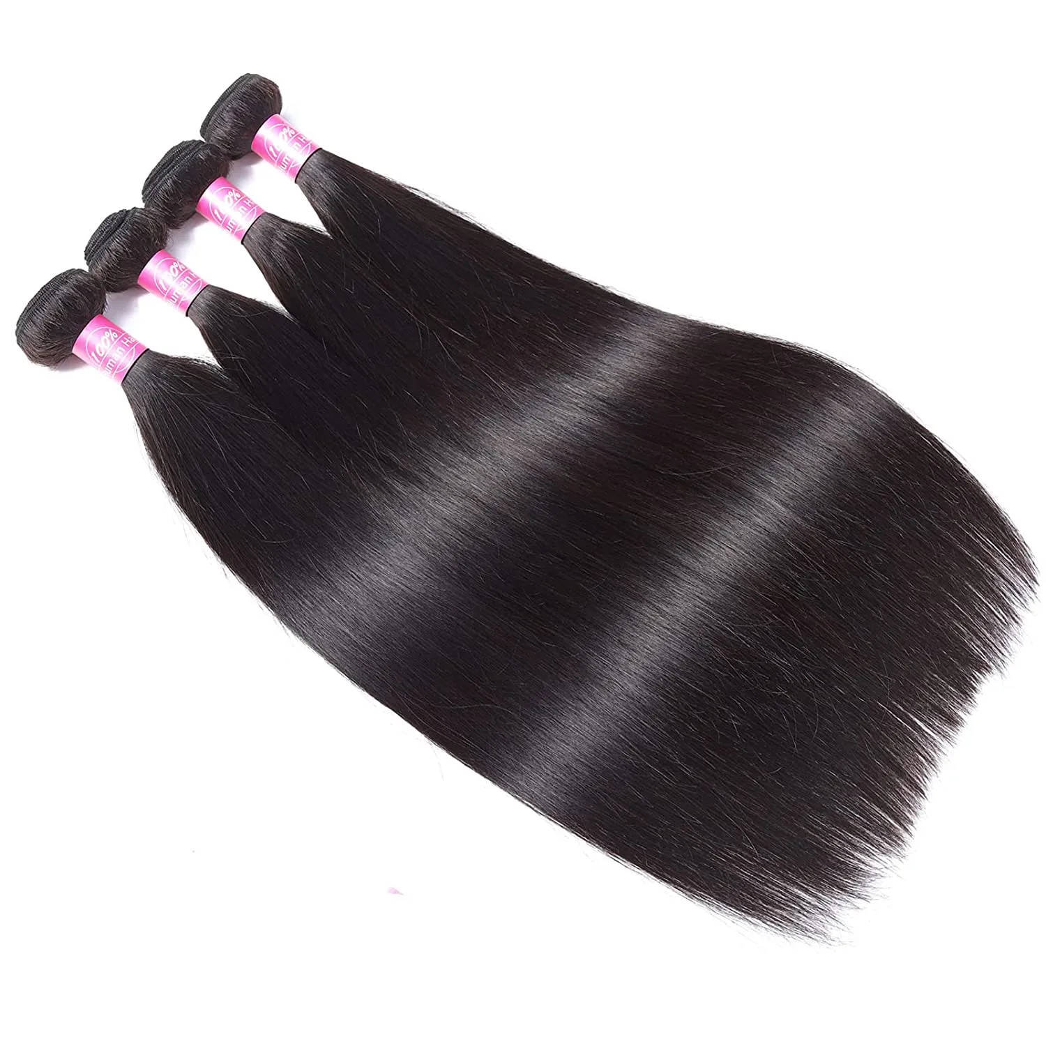 Wavymy Straight Virgin Human Hair Weave 4 Bundles