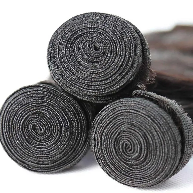 Wavymy Virgin Human Hair Straight Hair Weave 3 Bundles