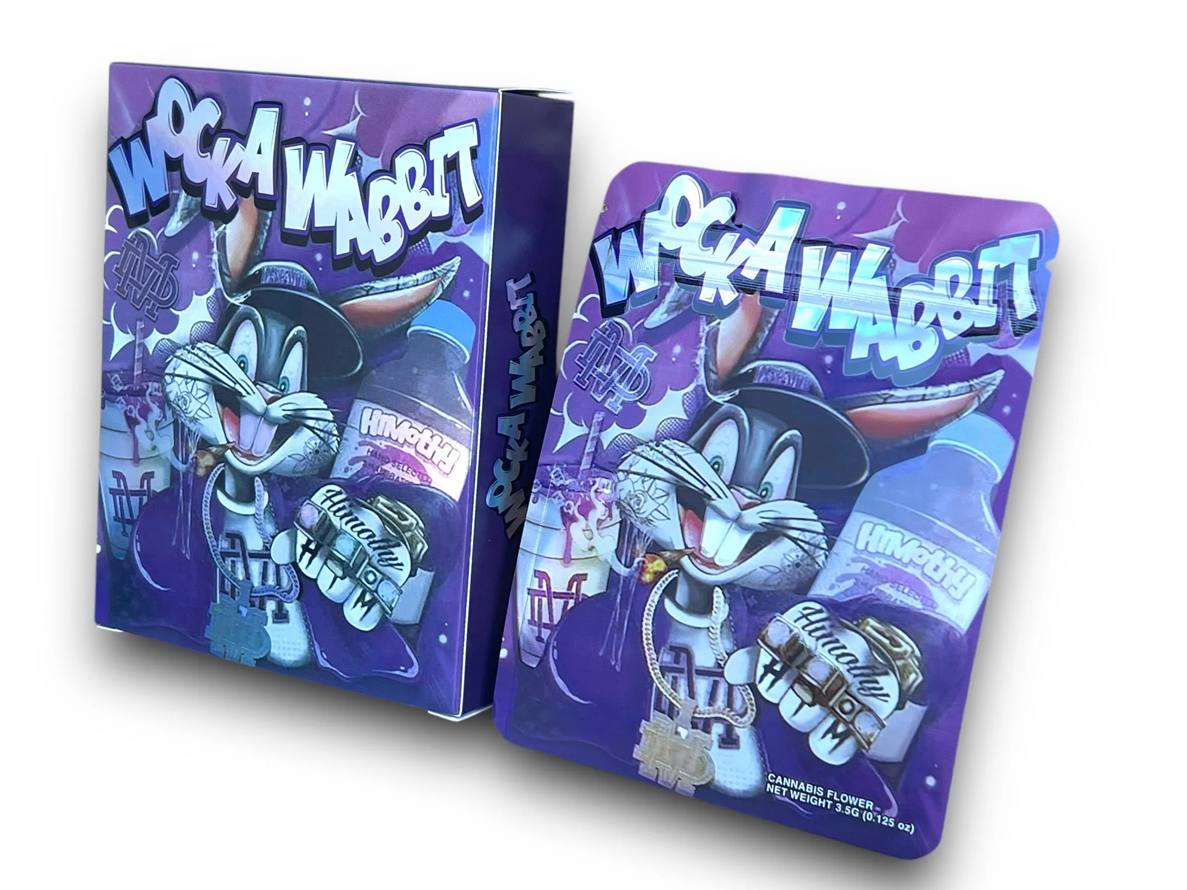 Wocka Wabbit (Blue Bunny) Mylar Bag with Box 3.5 Grams | Xotic Packs