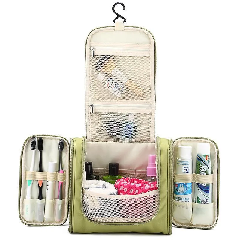 Women's Men's Cosmetic Bag Case Beauty Product Makeup Organizer Toiletry Travel Storage Box Tools Accessories Supplies