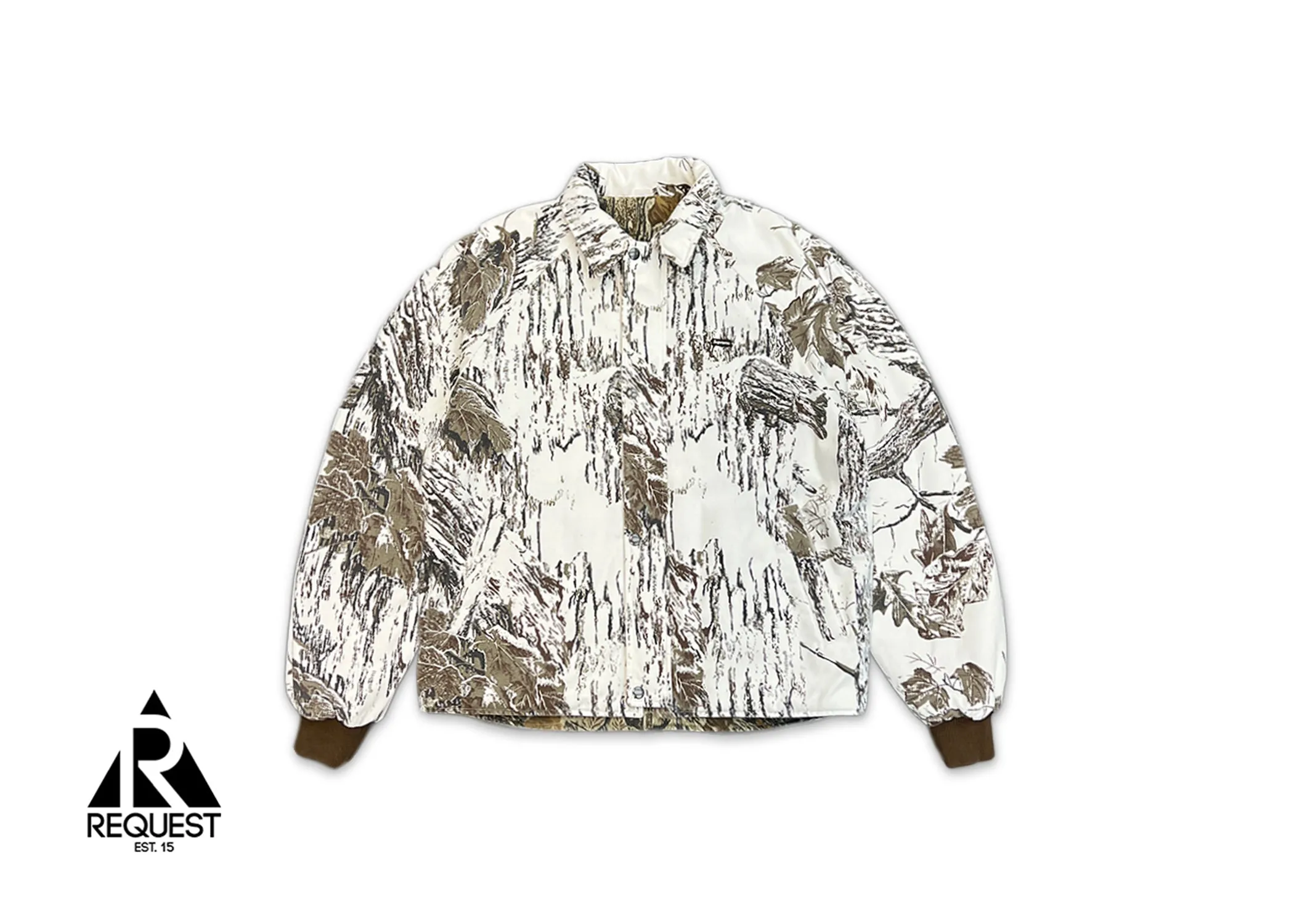 x RealTree Reversible Quilted Work Jacket "Snow Camo"