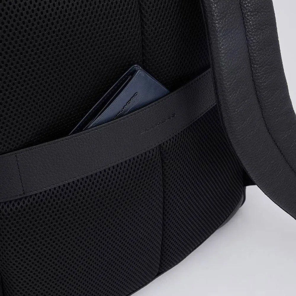 Zaino Piquadro in Pelle Porta PC 15,6'' e Porta Ipad con Cavo Modus Special Blu