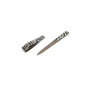 Zebra Patterned Manicure Set